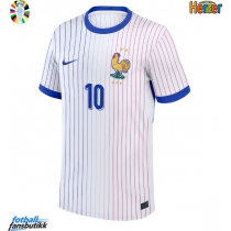 Frankrike Kylian Mbappe #10 Bortedrakt EM 2024 Kortermet